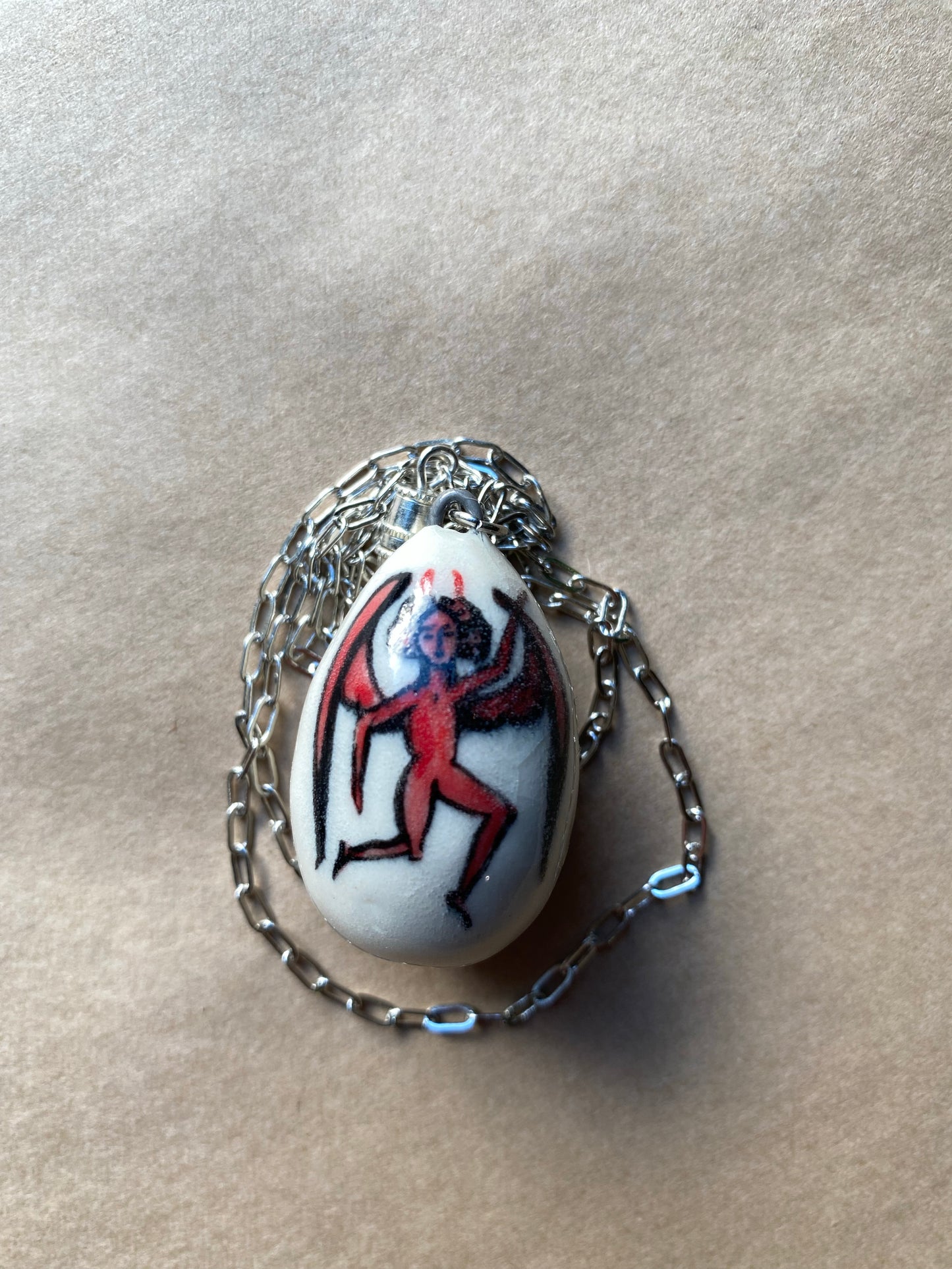 Fallen Angel Egg - Talisman Necklace