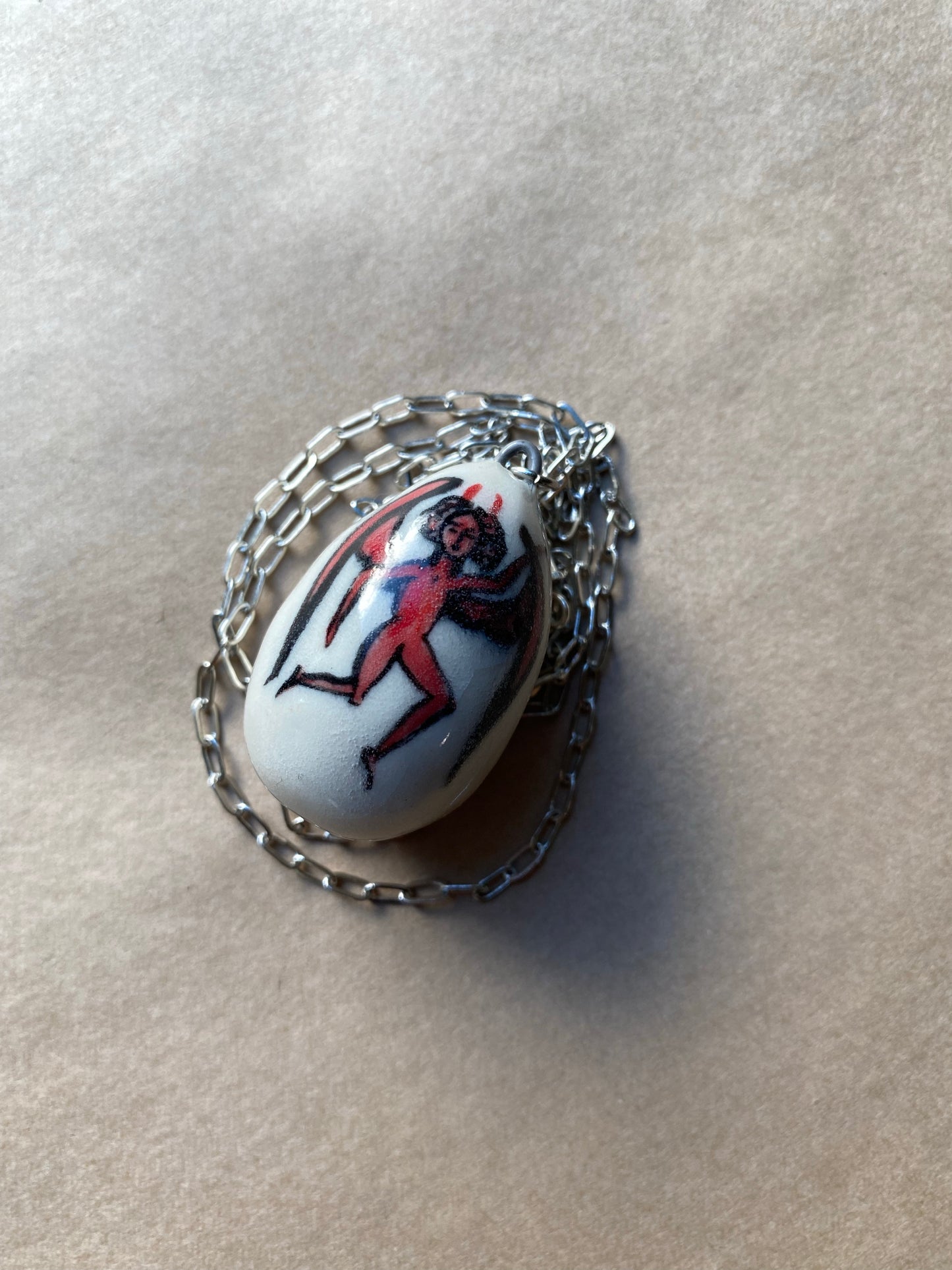 Fallen Angel Egg - Talisman Necklace