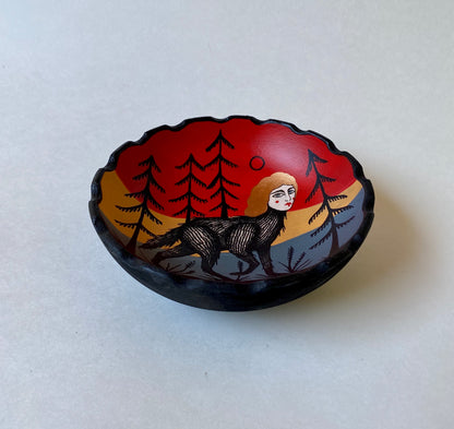 Golden Haired Child- Handmade Bowl