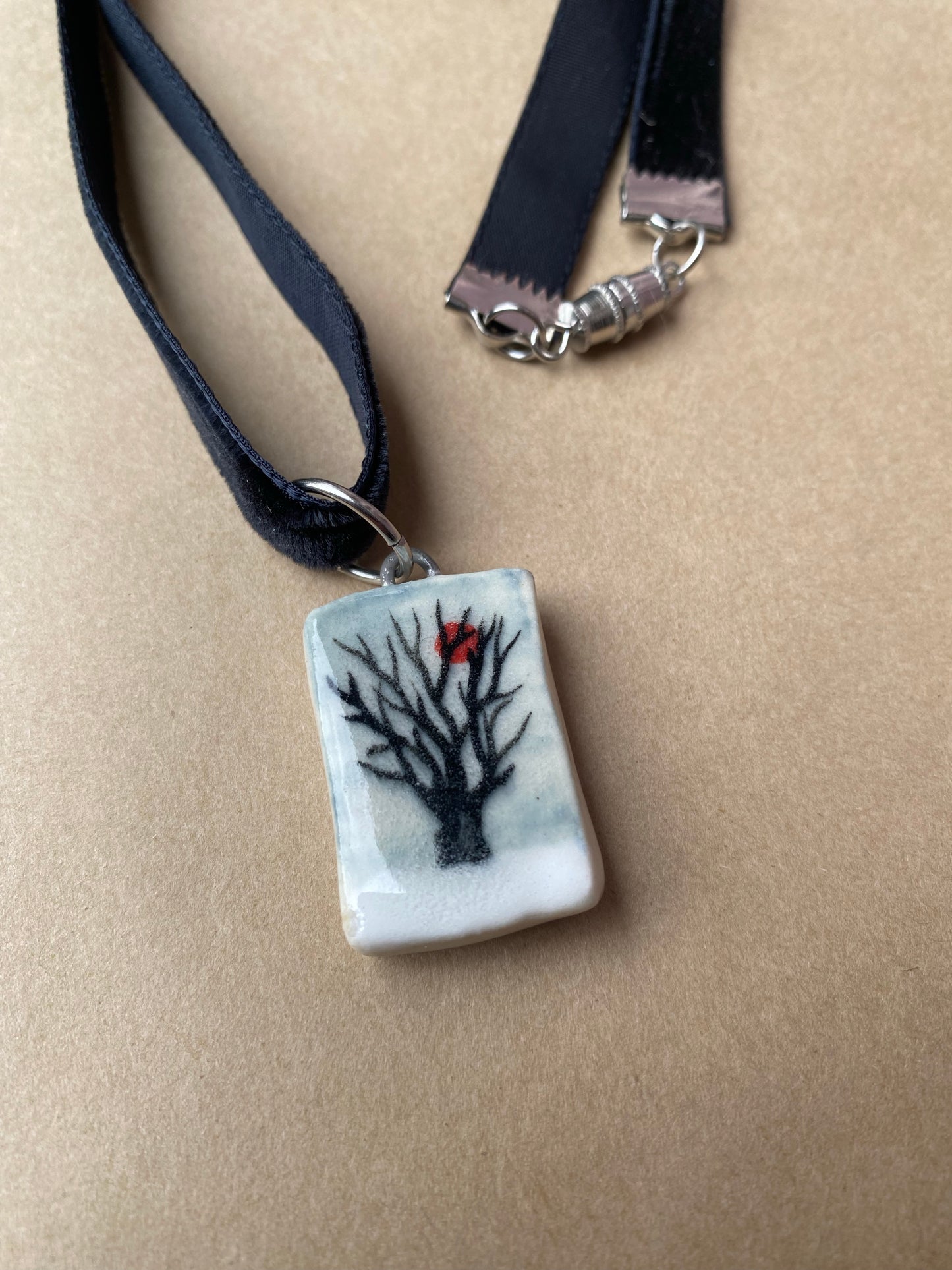 Winter Tree - Charm necklace