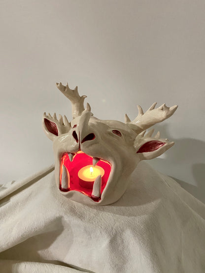 Hell Mouth - Ceramic Candle Holder