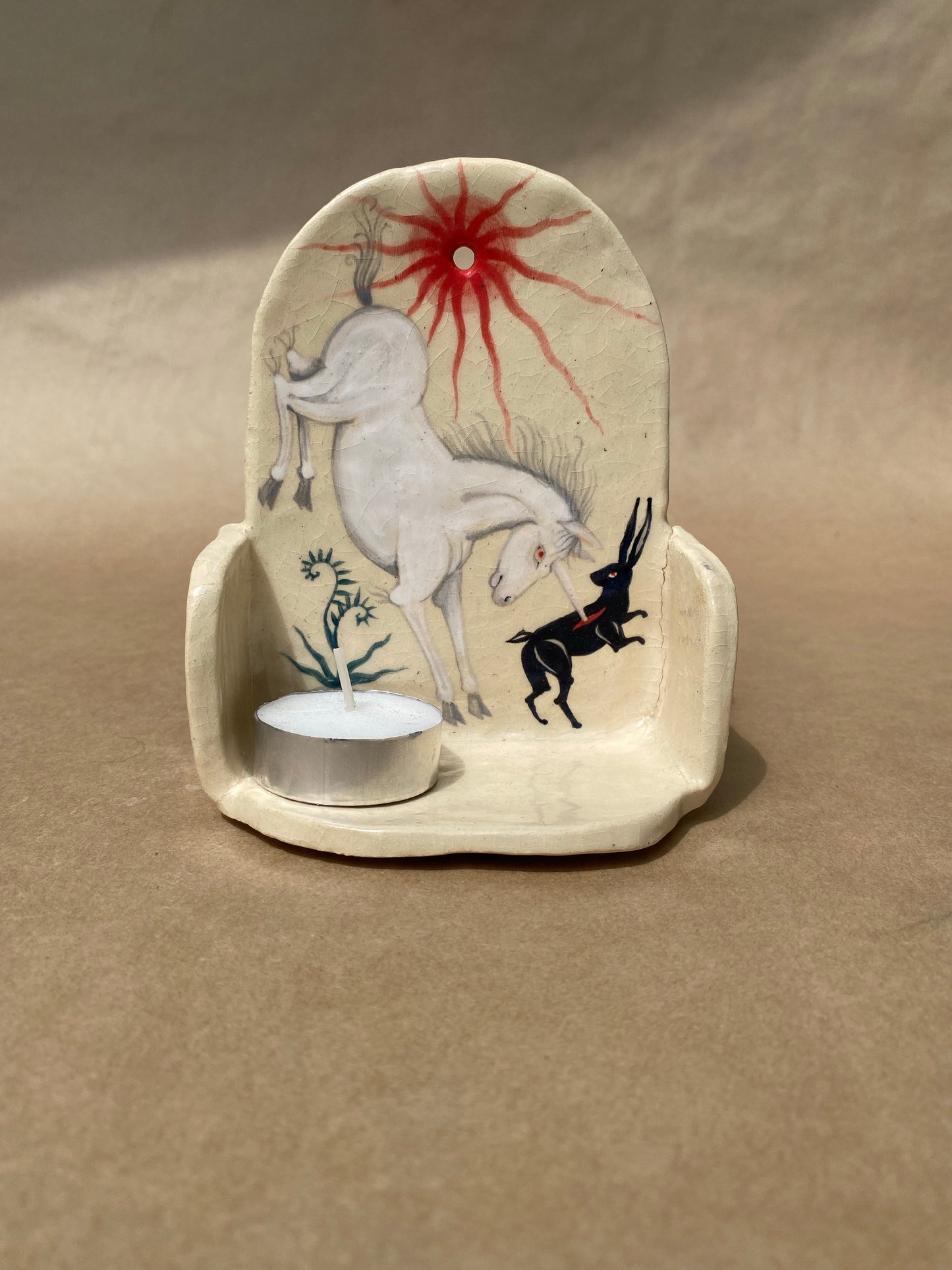 The Unicorn and The Hare - Mini Altar