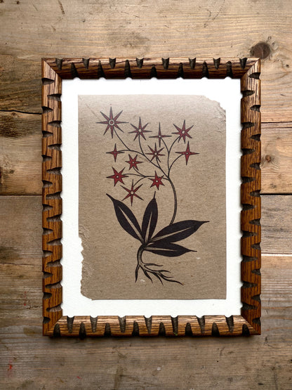 Star Flower - Original Framed Painting