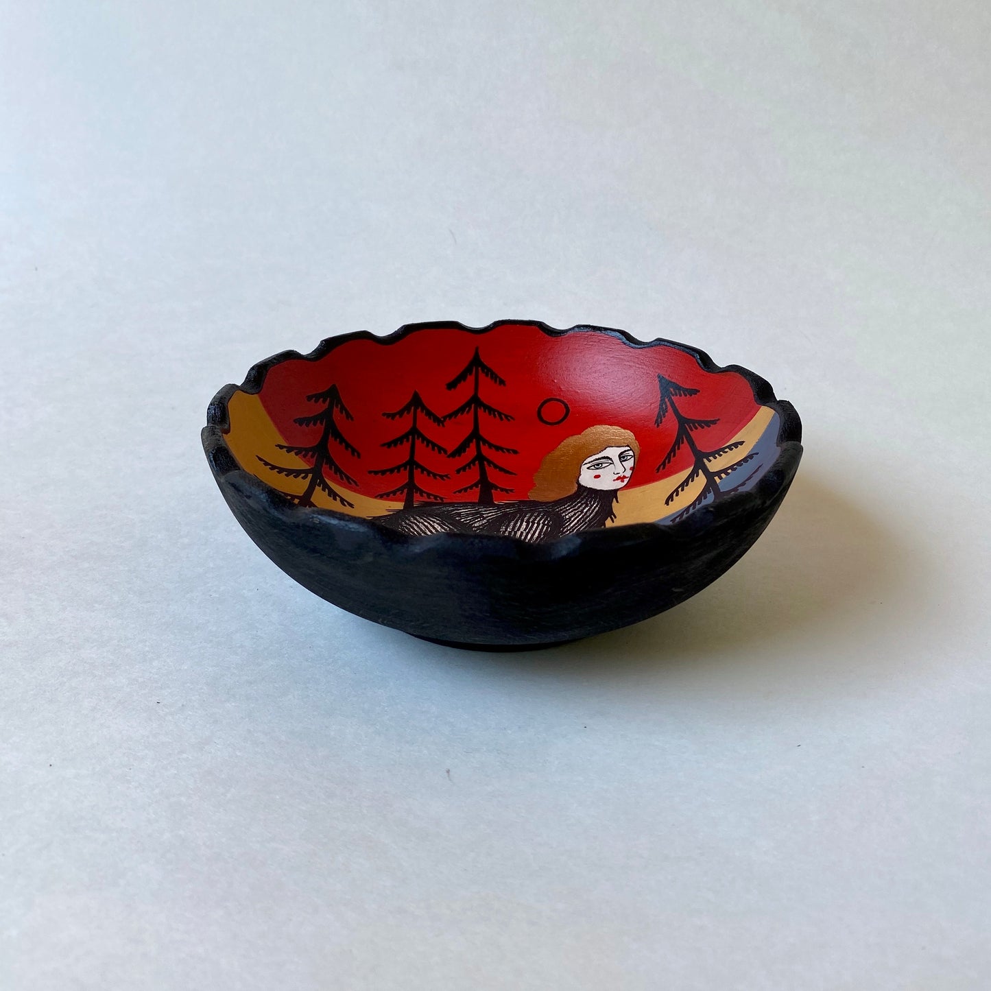 Golden Haired Child- Handmade Bowl