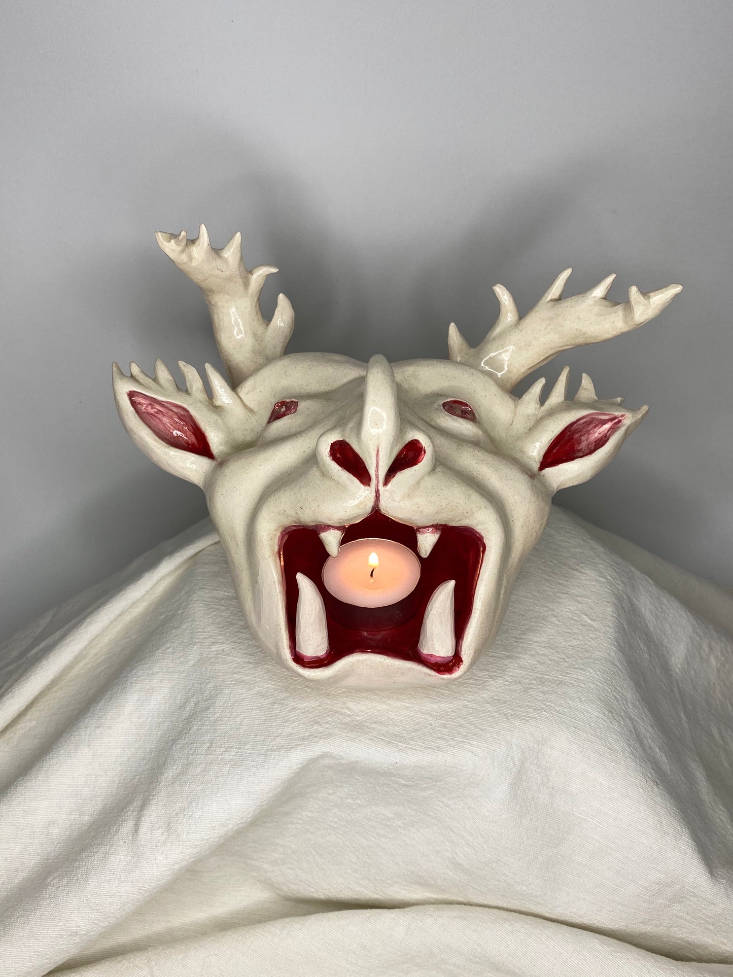 Hell Mouth - Ceramic Candle Holder