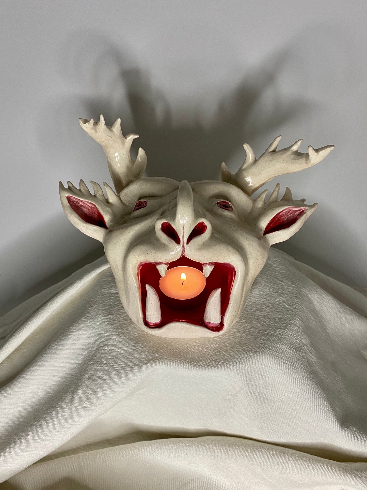 Hell Mouth - Ceramic Candle Holder