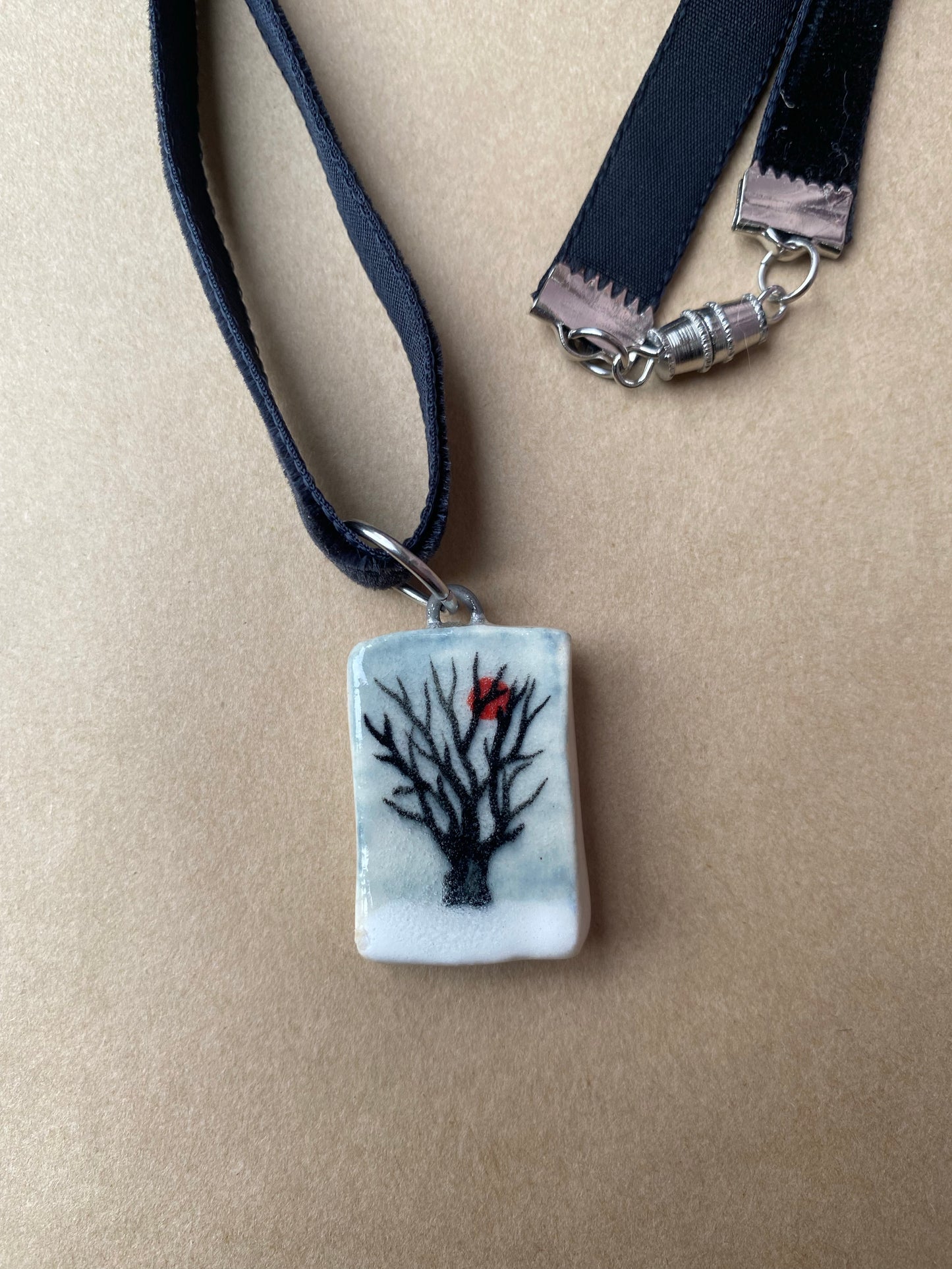 Winter Tree - Charm necklace