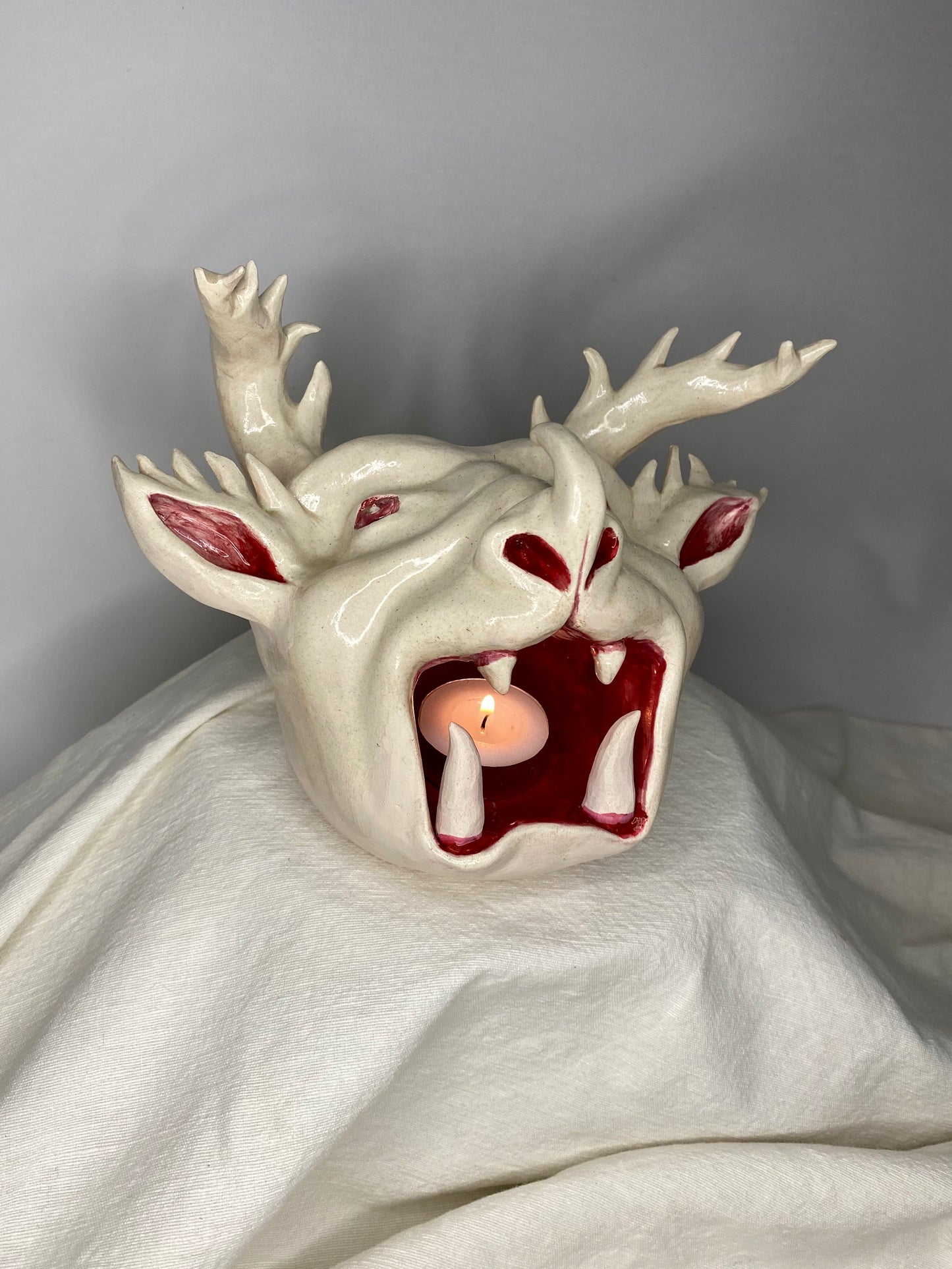 Hell Mouth - Ceramic Candle Holder