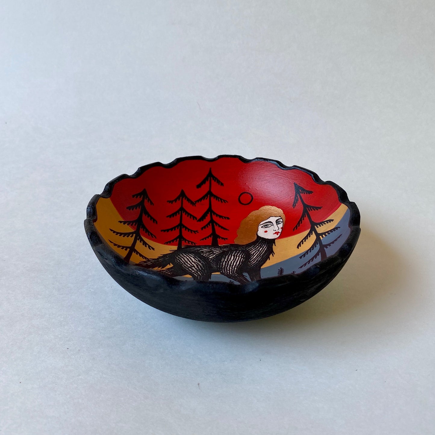 Golden Haired Child- Handmade Bowl