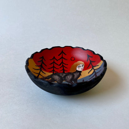 Golden Haired Child- Handmade Bowl