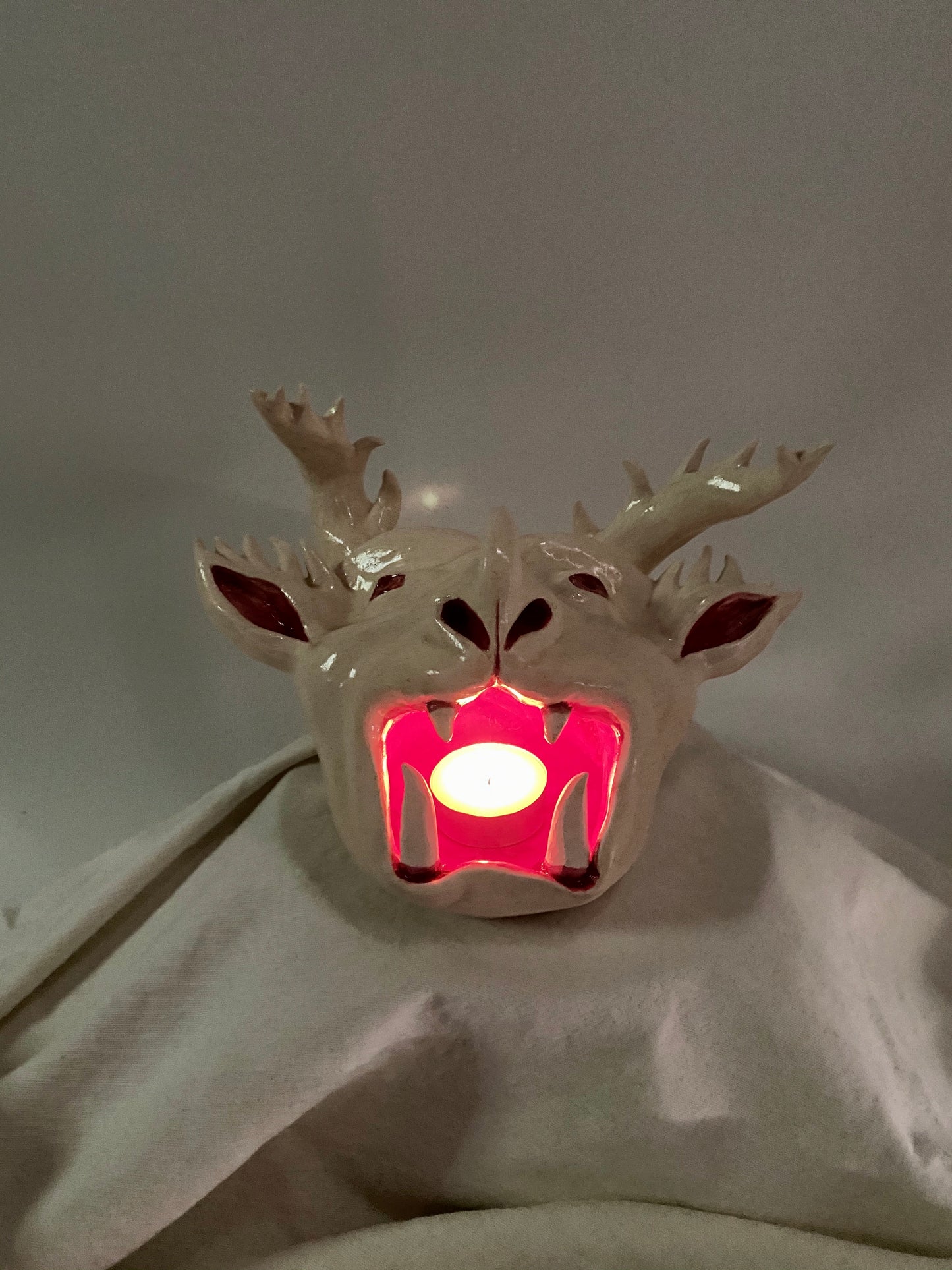 Hell Mouth - Ceramic Candle Holder