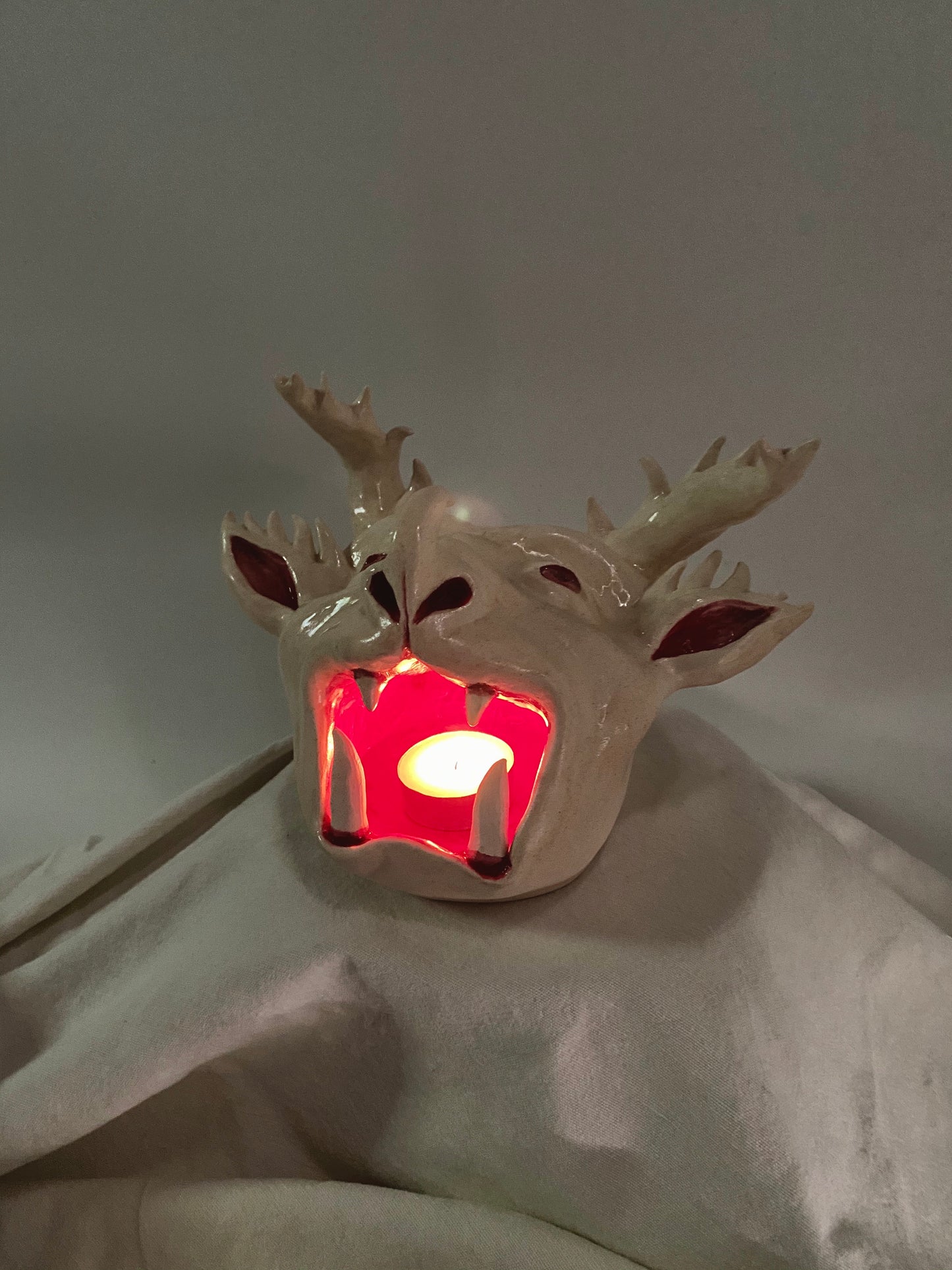 Hell Mouth - Ceramic Candle Holder