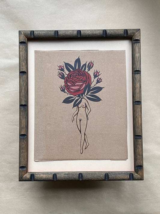 Rose Nymph  - Framed Original