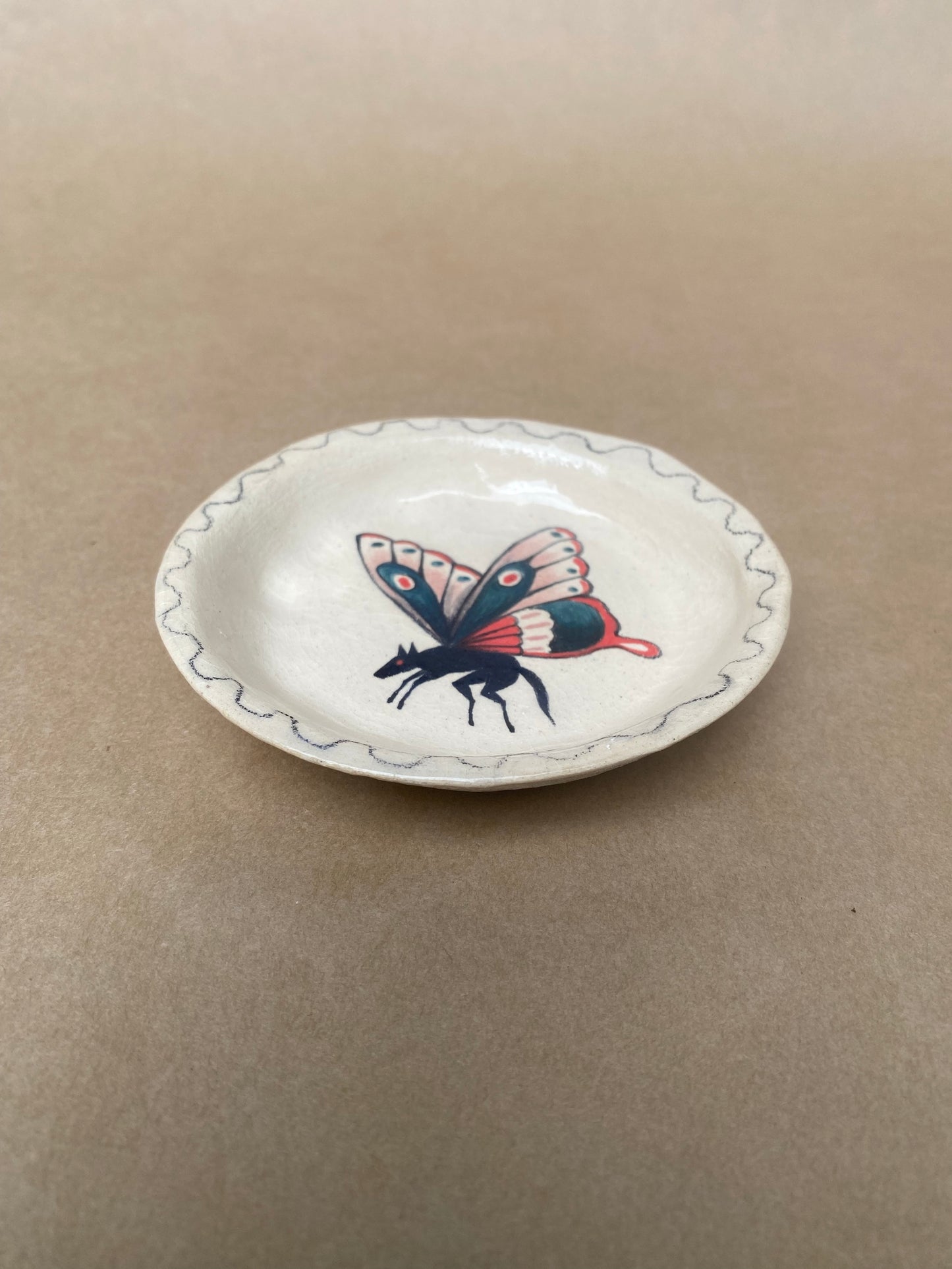 Winged Wolf Dish