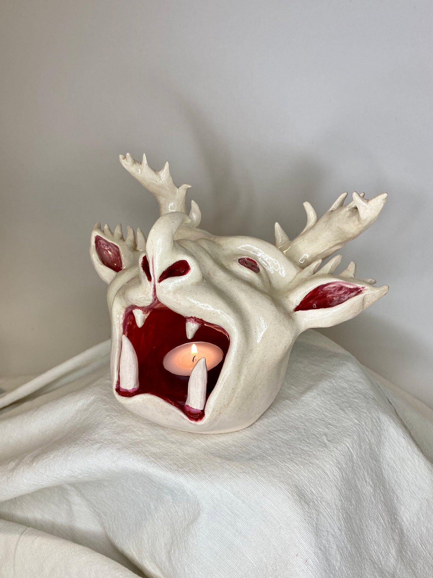 Hell Mouth - Ceramic Candle Holder