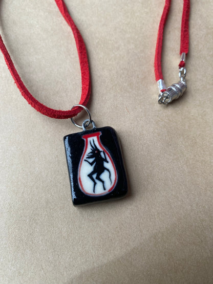 Devil in a Bottle - Charm necklace